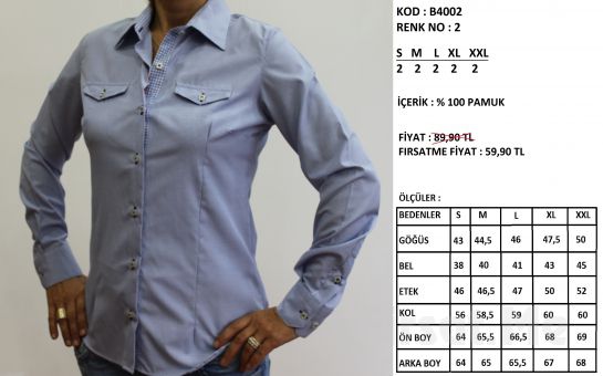 Altegro’dan %100 Pamuklu Kadın Gömlek (ücretsiz Kargo)