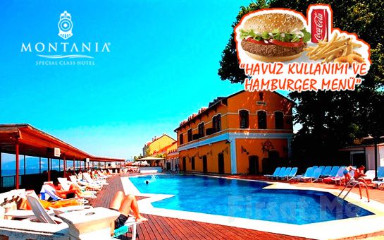 Montania Special Class Hotel Mudanya’da Hafta İçi Tüm Gün Havuz Kullanımı, Hamburger Menü Seçenekleri