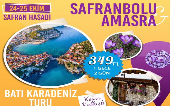 Seyrü Sefa Turizm ile 1 Gece Konaklamalı Safranbolu, Amasra Batı Karadeniz Turu