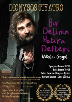 Erdem Topuz’un Başarılı Oyunculuğu İle Gogol’un Ölümsüz Eseri ’Bir Delinin Hatıra Defteri’ Tiyatro Oyun Biletleri
