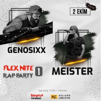 Beyrut Performance Kartal Sahne’de ’Genosixx vs Meister’ Rap Konser Bileti 4