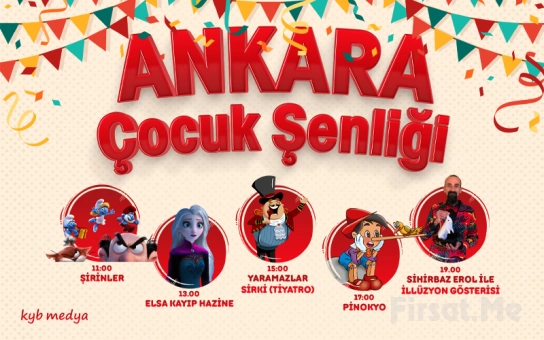 20 Kasım’da KYB Ankara Çocuk Şenliği Tiyatro Biletleri