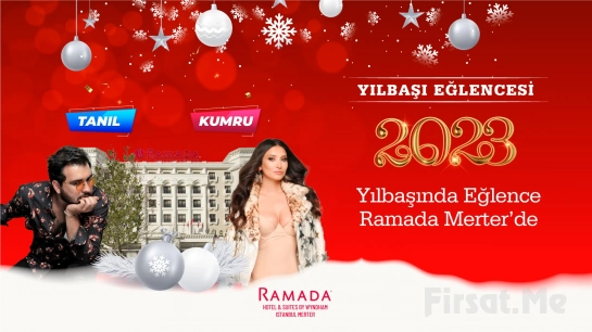 Merter Ramada Hotel & Suites by Wyndham İstanbul’da Yılbaşı Özel ’Kumru ve Tanıl’ Galası, Yılbaşı Gala Yemeği ve Konaklama Paketleri