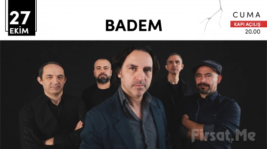 Kadıköy Sahne’de 27 EKim’de ’​Badem’ Konseri Bileti