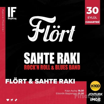 IF Performance Hall Beşiktaş’ta 30 Eylül’de ’Flört & Sahte Rakı Blues Band’ Konser Bileti