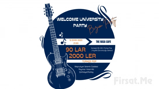 ’Welcome Universty Party 90’lar 2000’ler Pop’ Bileti