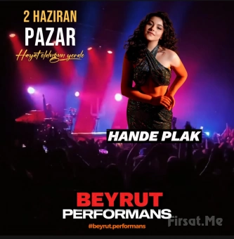Beyrut Performance Kartal Sahne’de 2 Haziran’da ’Hande Plak’ Konser Bileti