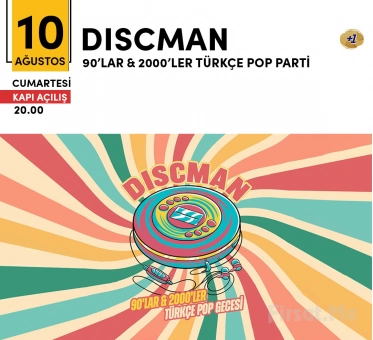 Kadıköy Sahne’de 10 Ağustos’ta ’Discman 90’lar & 2000’ler Türkçe Pop Gecesi’ Bileti