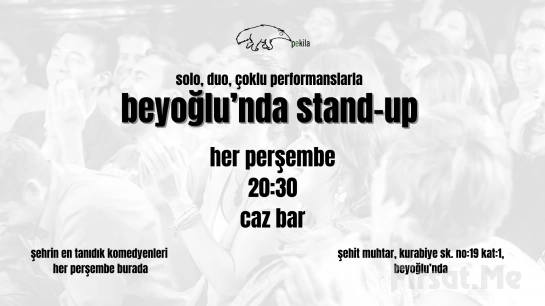 ’Beyoğlu’nda Stand-Up’ Gösteri Bileti