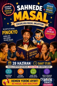 ’Sahnede Masal’ Çocuk Tiyatro Oyunu Bileti