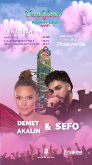 Candyland Bodrum Aquapark’ta 18 Haziran’da ’Demet Akalın & Sefo Konser Bileti’ Tüm Gün Aquapark Kullanımı Dahil