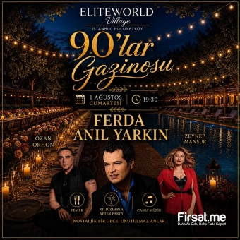 Elite World Village Polonezköy’de ’Ferda Anıl Yarkın, Ozan Orhon ve Zeynep Mansur’ Konser ve Akşam Yemeği Paketi