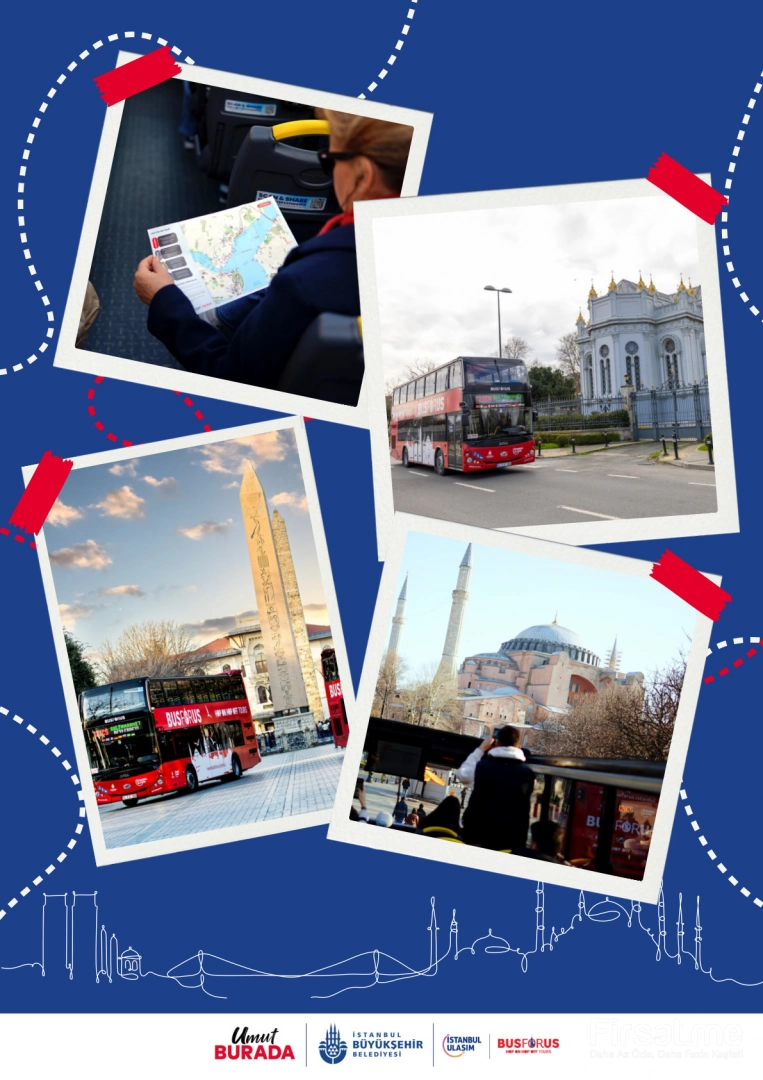 İstanbul Hop-On Hop-Off Otobüs Turu + Boğaz Turu (Online Özel İndirimle)