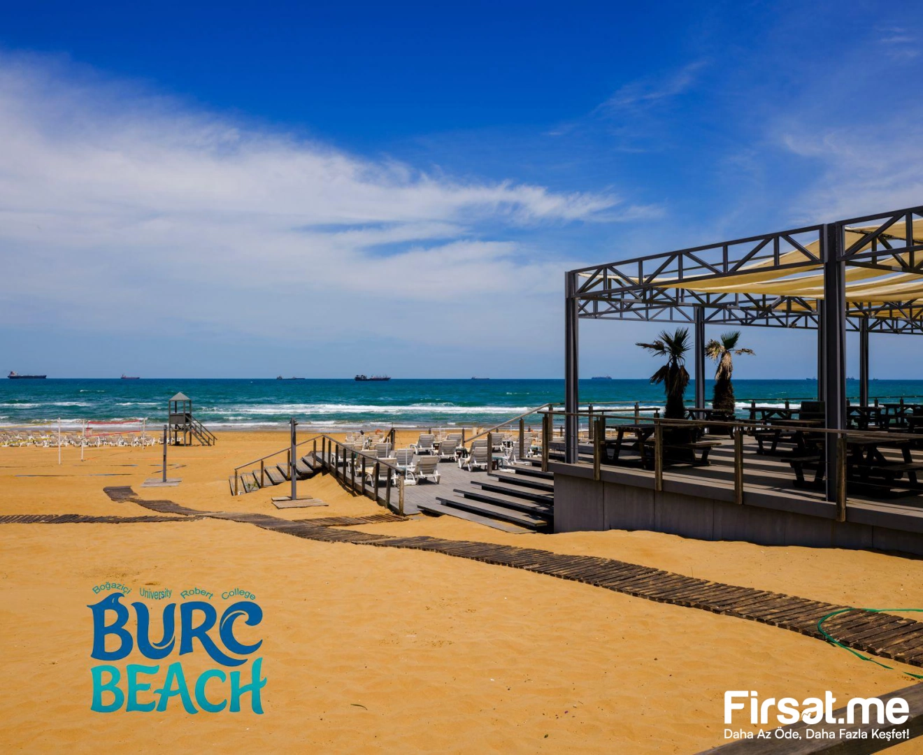Burç Beach Kilyos’ta Şezlong Şemsiye Dahil Tüm Gün Plaj Keyfi (Online Özel İndirim)
