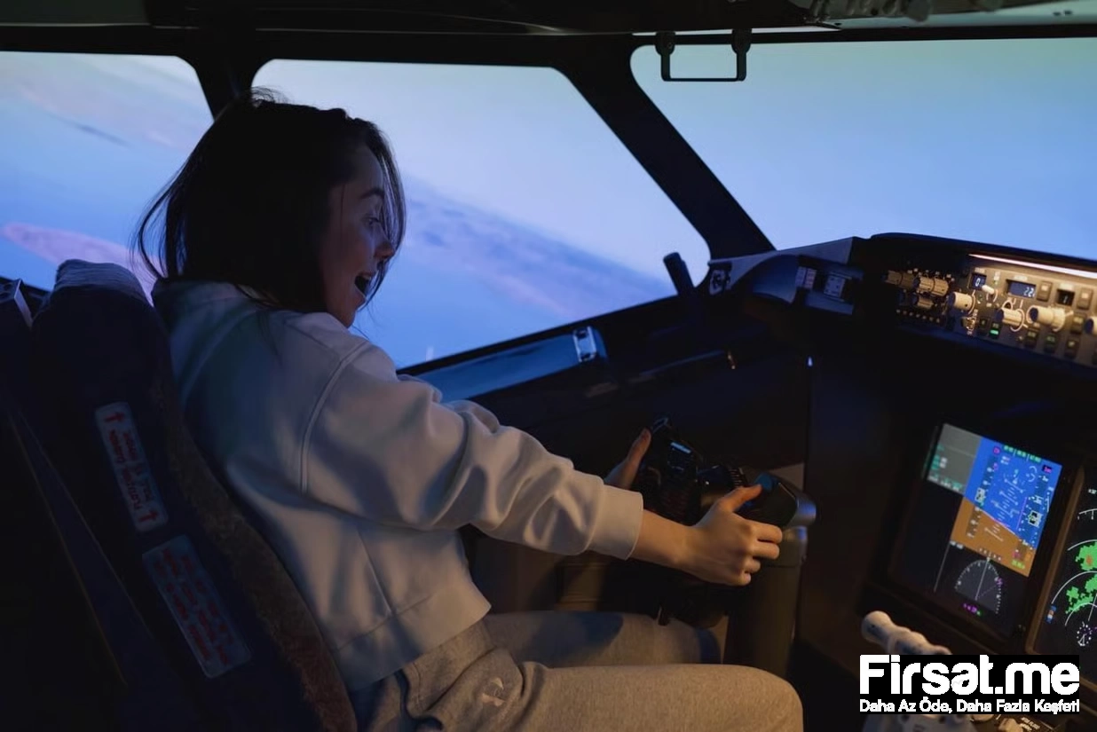 İstanbul Flight Center’da 1 veya 2 Kişilik 1 Saat Boeing 737 Simülatör Uçuş Deneyimi