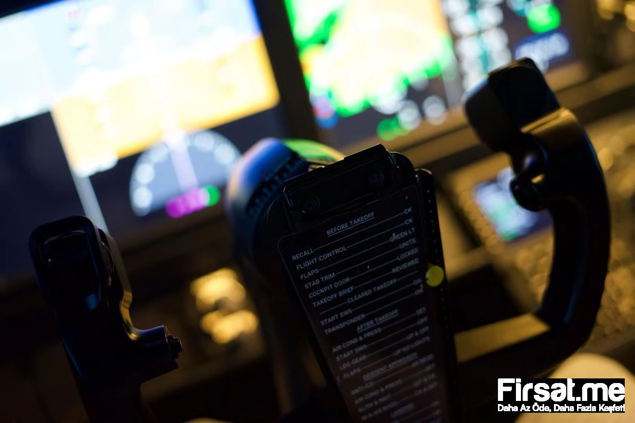 İstanbul Flight Center’da 1 veya 2 Kişilik 1 Saat Boeing 737 Simülatör Uçuş Deneyimi