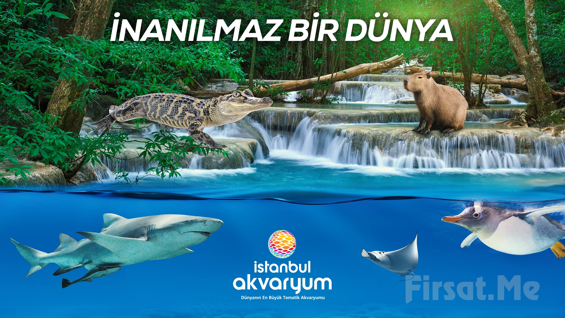 Dünya'nın En Büyük Tematik Akvaryumu Florya 'İstanbul Akvaryum' Giriş Bileti