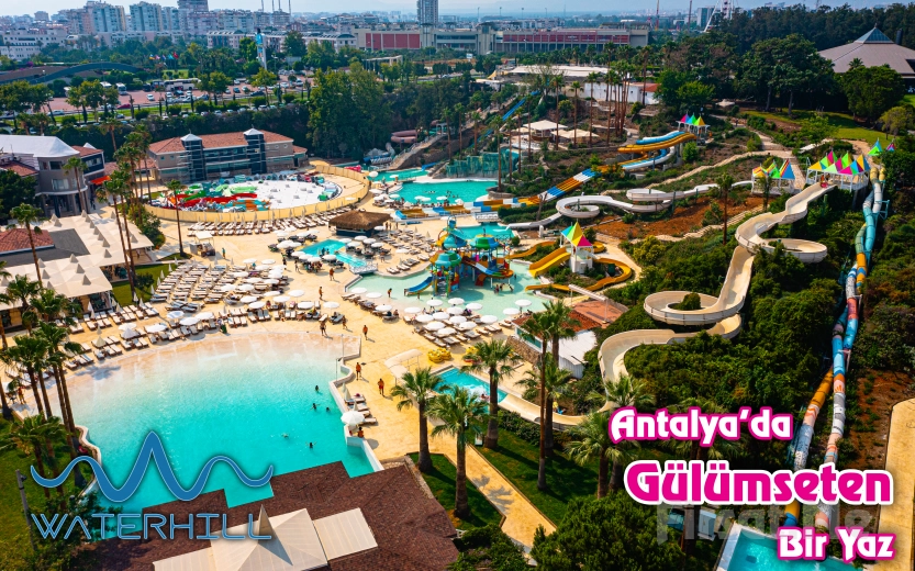 Waterhill Park Antalya’da Sınırsız Aquapark Giriş Bileti + Soft İçecek