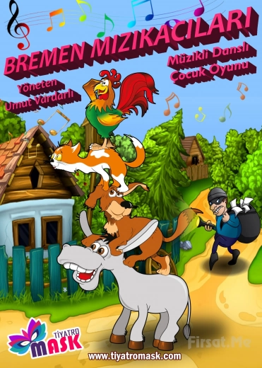 ’Bremen Mızıkacıları’ Çocuk Tiyatro Oyunu Bileti