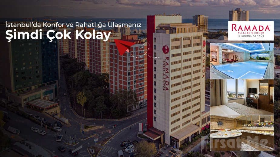 Ataköy Ramada Hotel’de Açık Büfe Kahvaltı ve Spa Kullanımı Dahil 2 Kişilik Konaklama Seçenekleri