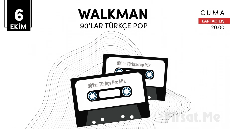Kadıköy Sahne’de 6 Ekim’de ’Walkman 90’lar Türkçe Pop Gecesi’ Bileti (1 Alana 1 Bedava)