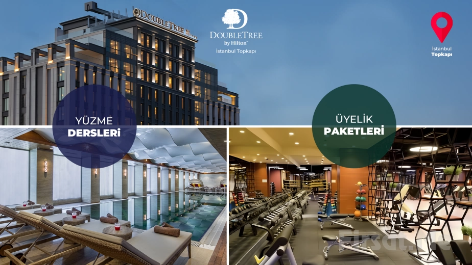 Swimming with Professional Trainers, Pilates, Fitness Lessons and Spa Center Facility Membership Packages at DoubleTree By Hilton Istanbul Topkapı