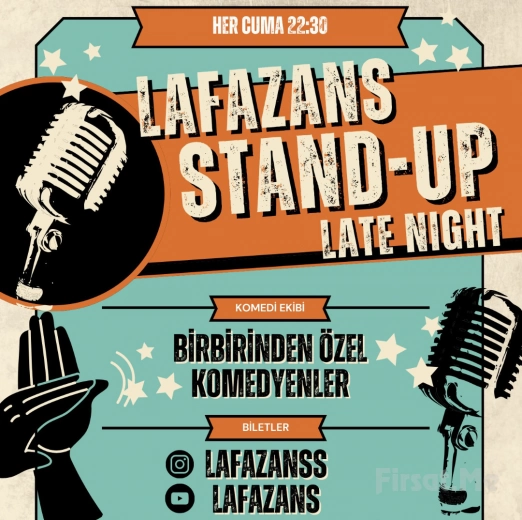 ’Lafazans Late Night Stand Up Gecesi’ Gösterisi Bileti