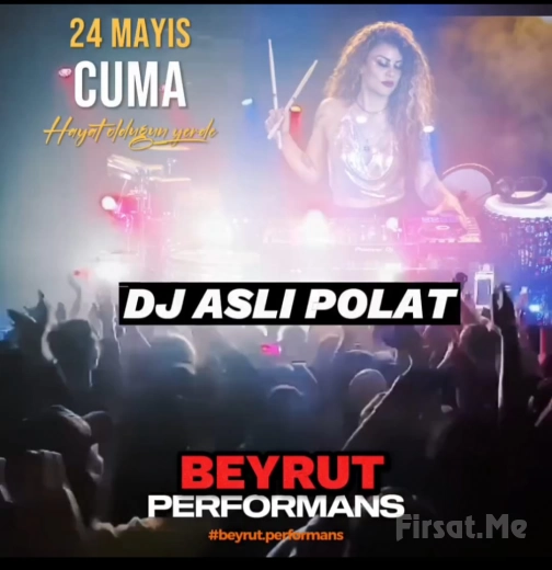 'DJ Aslı Polat 90s and Percussion Show' Concert Ticket at Beirut Performance Kartal Stage