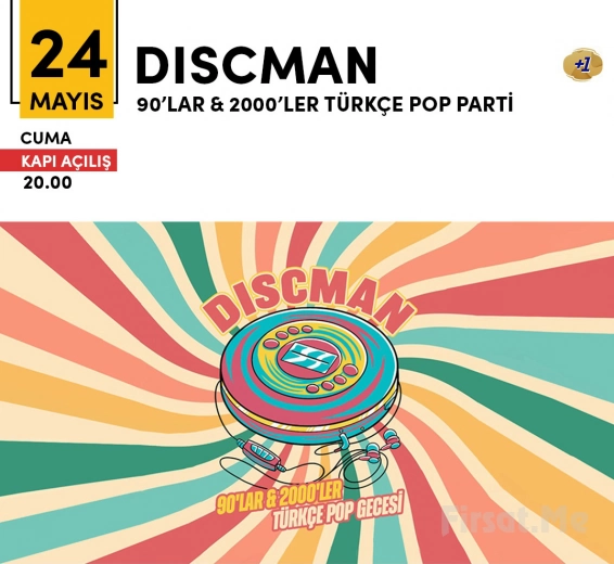 'Discman 90s & 2000s Turkish Pop Night' Ticket at Kadıköy Sahne on 17 June