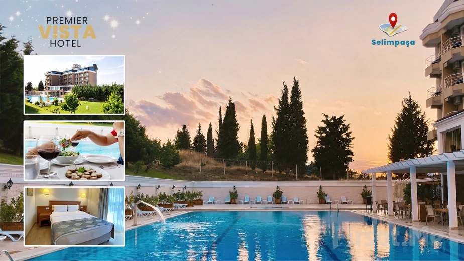 Accommodation for 2 People, Open Buffet Breakfast, Use of Outdoor Pool and SPA Area at Silivri Premier Vista Hotel