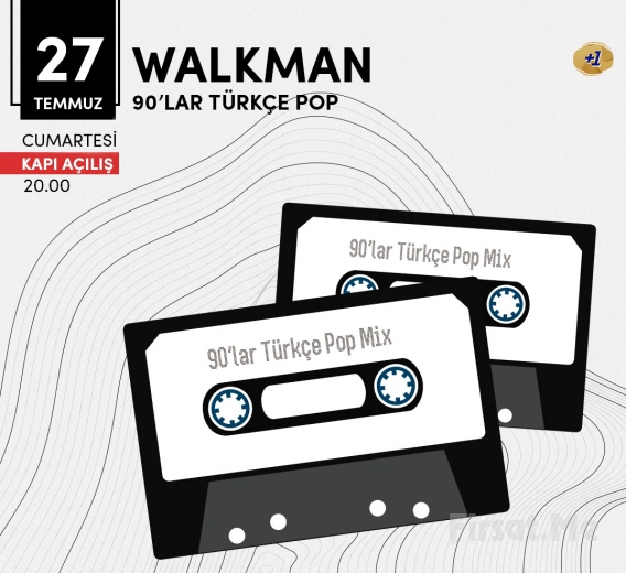 'Walkman 90s Turkish Pop Night' Ticket at Kadıköy Sahne on July 27