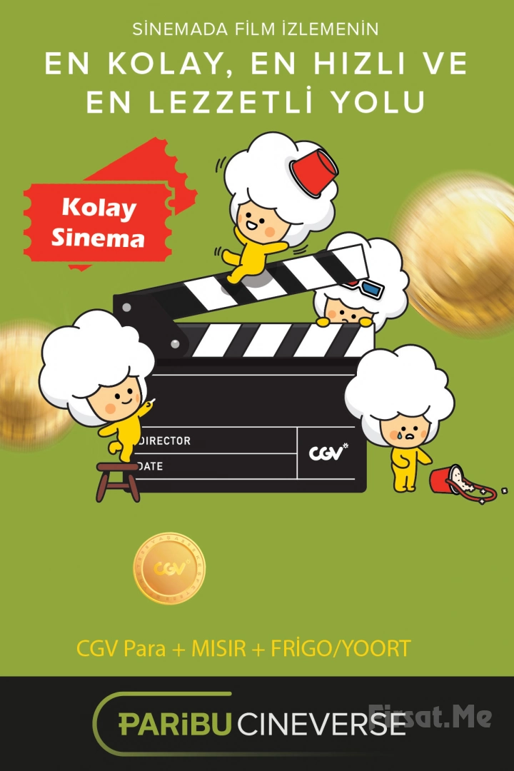 Tüm Türkiye’deki Paribu Cineverse Sinemalarında Geçerli CGV Para + Mısır + Frigoo/Yoort (Online Özel İndirimle)