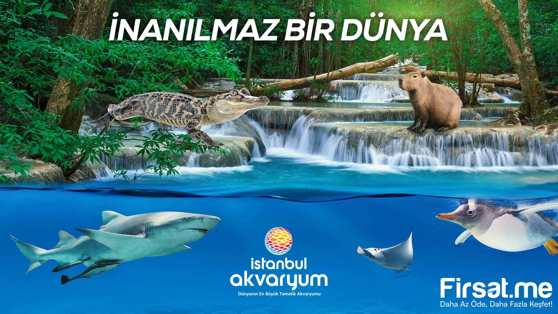 Dünya’nın En Büyük Tematik Akvaryumu Florya ’İstanbul Akvaryum’ Giriş Bileti (Online Özel İndirim)