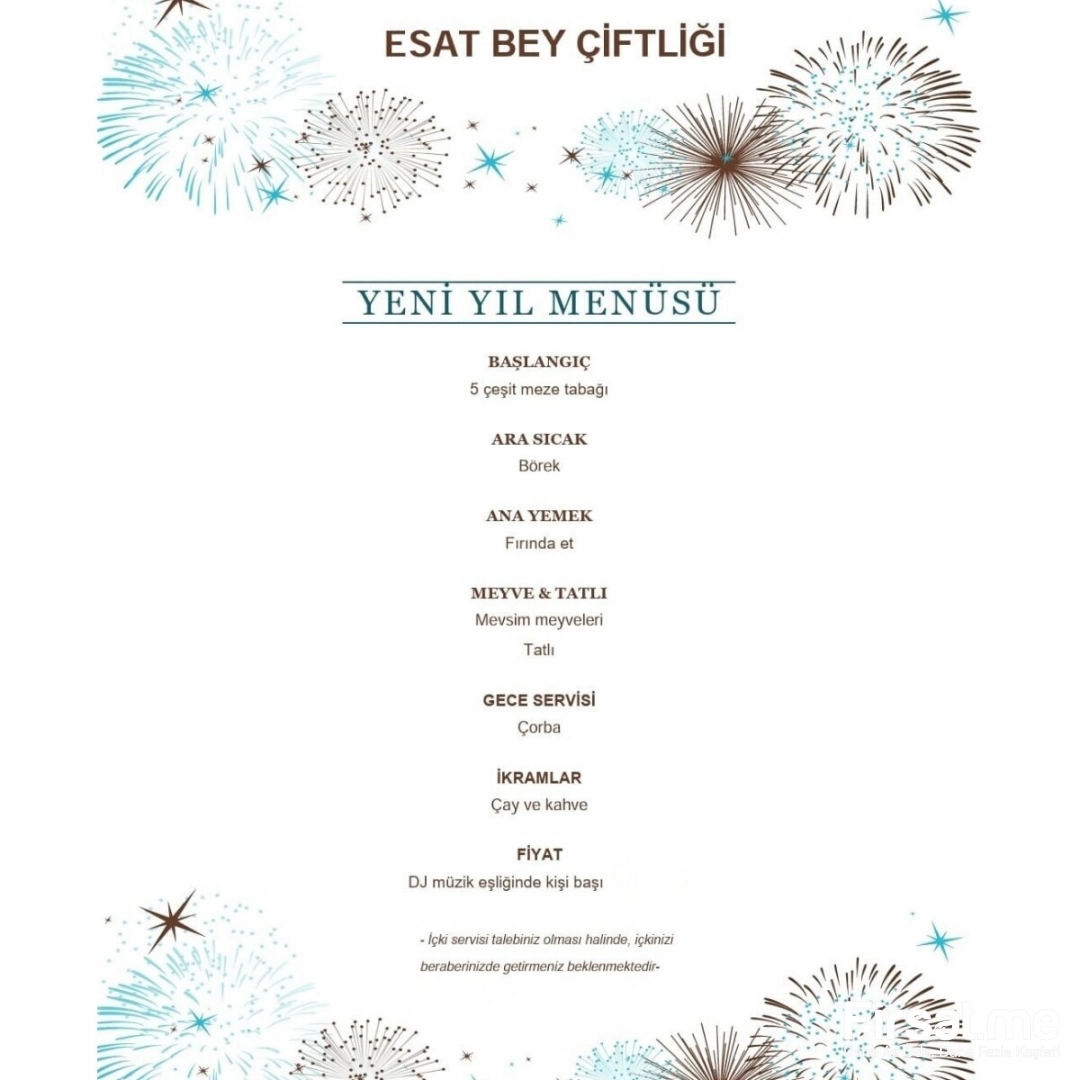 Esat Bey Çiftliği Mandıra Filozofu’nda Yılbaşı Menüsü ve Konaklama Paketi