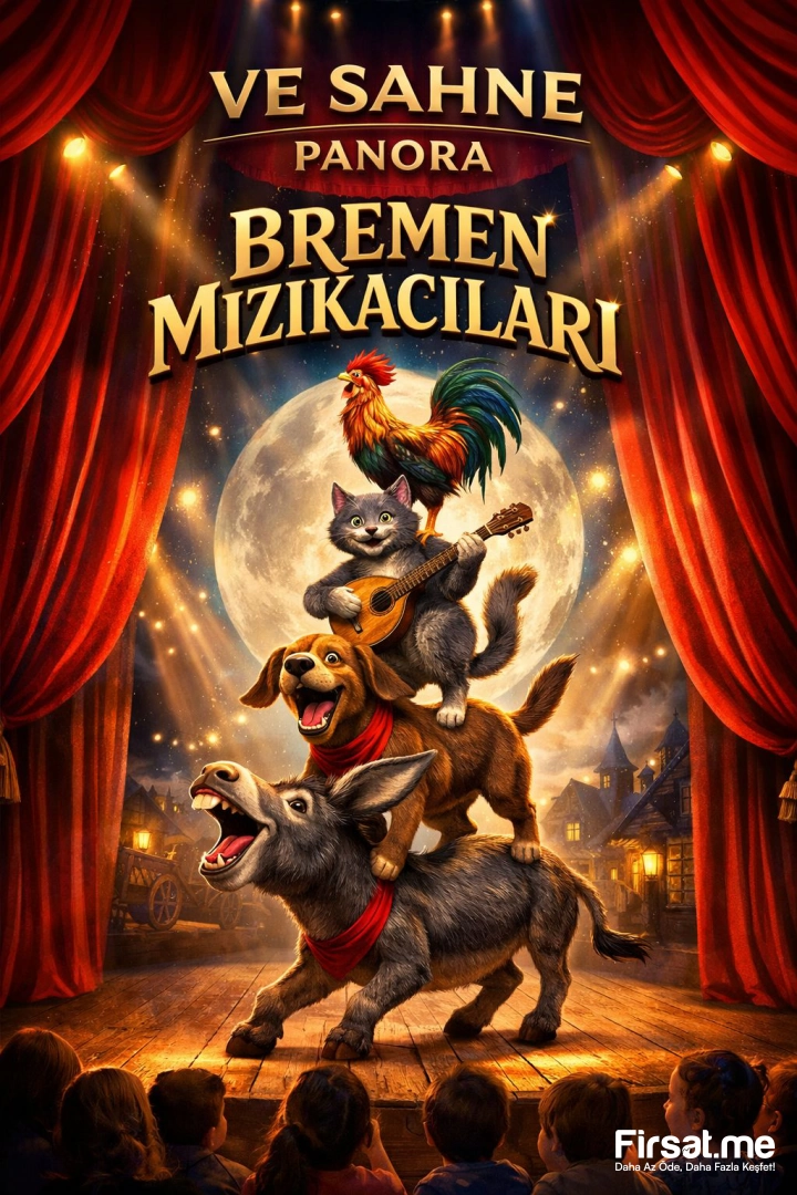 ’Bremen Mızıkacıları Müzikali’ Çocuk Tiyatro Bileti