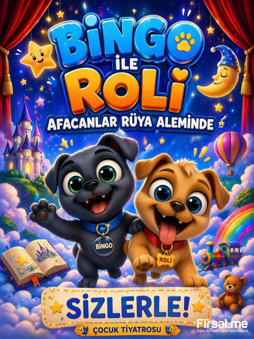 ’Bingo İle Roli’ Çocuk Tiyatro Oyunu Bileti