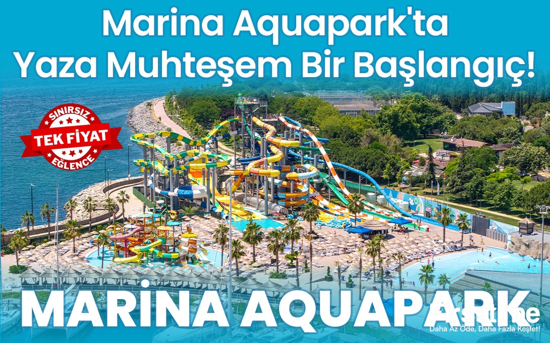 Marina Aquapark’ta Gün Boyu Sınırsız Eğlence Bileti (Online Özel İndirimle) (22 Haziran’da Açılıyor!)