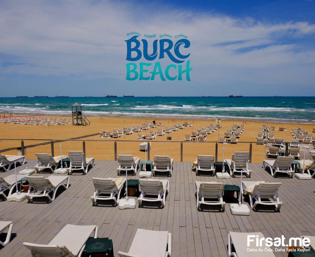 Burç Beach Kilyos’ta Şezlong Şemsiye Dahil Tüm Gün Plaj Keyfi (Online Özel İndirim)