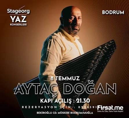 Bodrum Müskebi Etkinlik Merkezi’nde ’Aytaç Doğan’ Konser Bileti