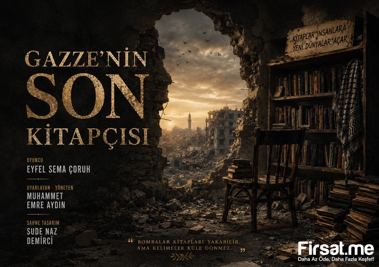 ’Gazze’nin Son Kitapçısı’ Tiyatro Oyunu Bileti
