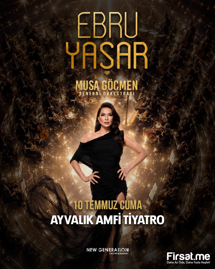 Ayvalık Amfi Tiyatro’da 10 Temmuz’da ’Ebru Yaşar & Musa Göçmen Senfoni Orkestrası’ Konser Biletleri (ÇİFT KİŞİLİK BİLET AVANTAJIYLA)