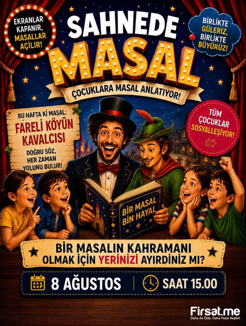 Sahnede Masal (Fareli Köyün Kavalcısı) Tiyatro Oyunu Bileti