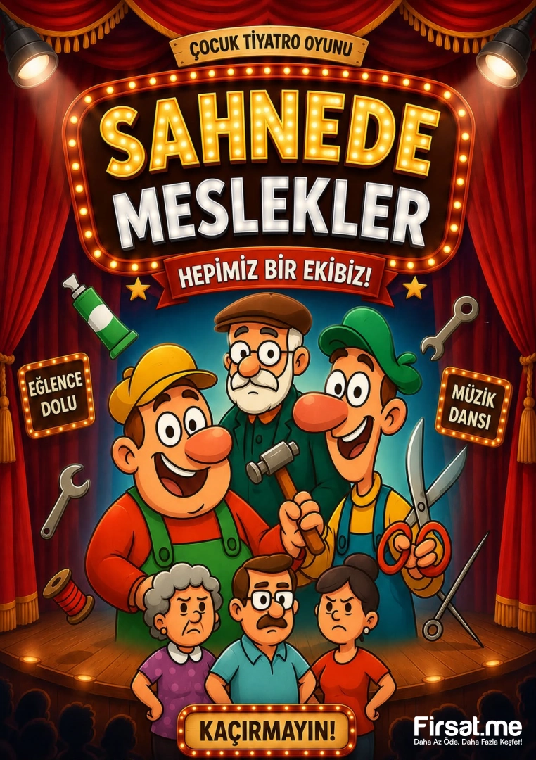 ’Sahnede Meslekler’ Çocuk Tiyatro Oyunu Bileti