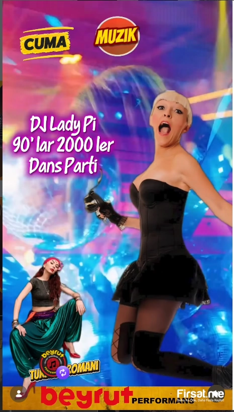 Beyrut Performance Kartal Sahne’de Her Cuma ’DJ Lady Pi & 90’lar 200’ler Dans Parti’ Bileti