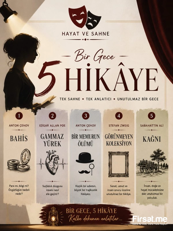 ’Bir Gece 5 Hikaye’ Tiyatro Oyunu Bileti