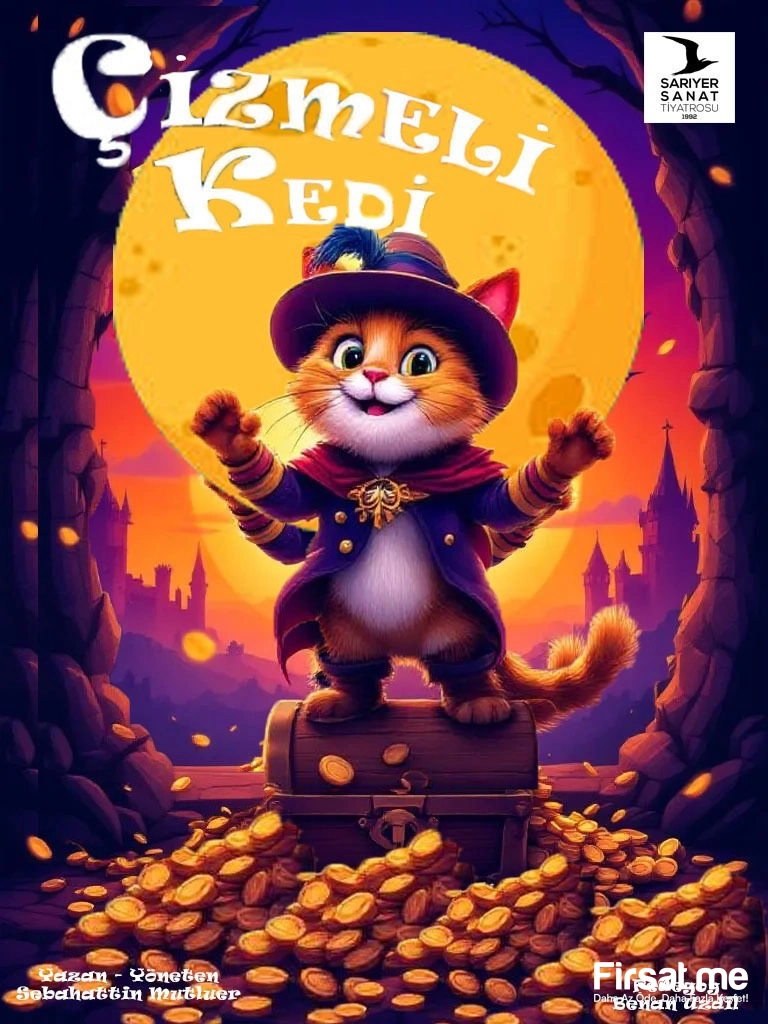 Çocuklarınız için ’Çizmeli Kedi’ Tiyatro Oyunu Bileti