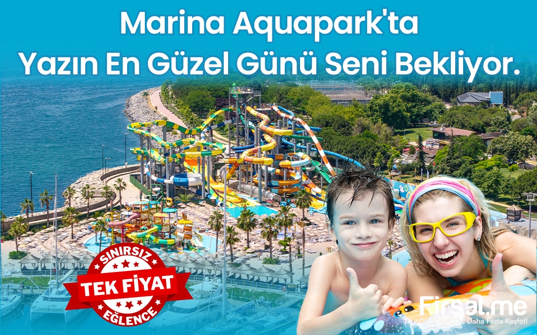 Marina Aquapark’ta Gün Boyu Sınırsız Eğlence Bileti (Online Özel İndirimle)