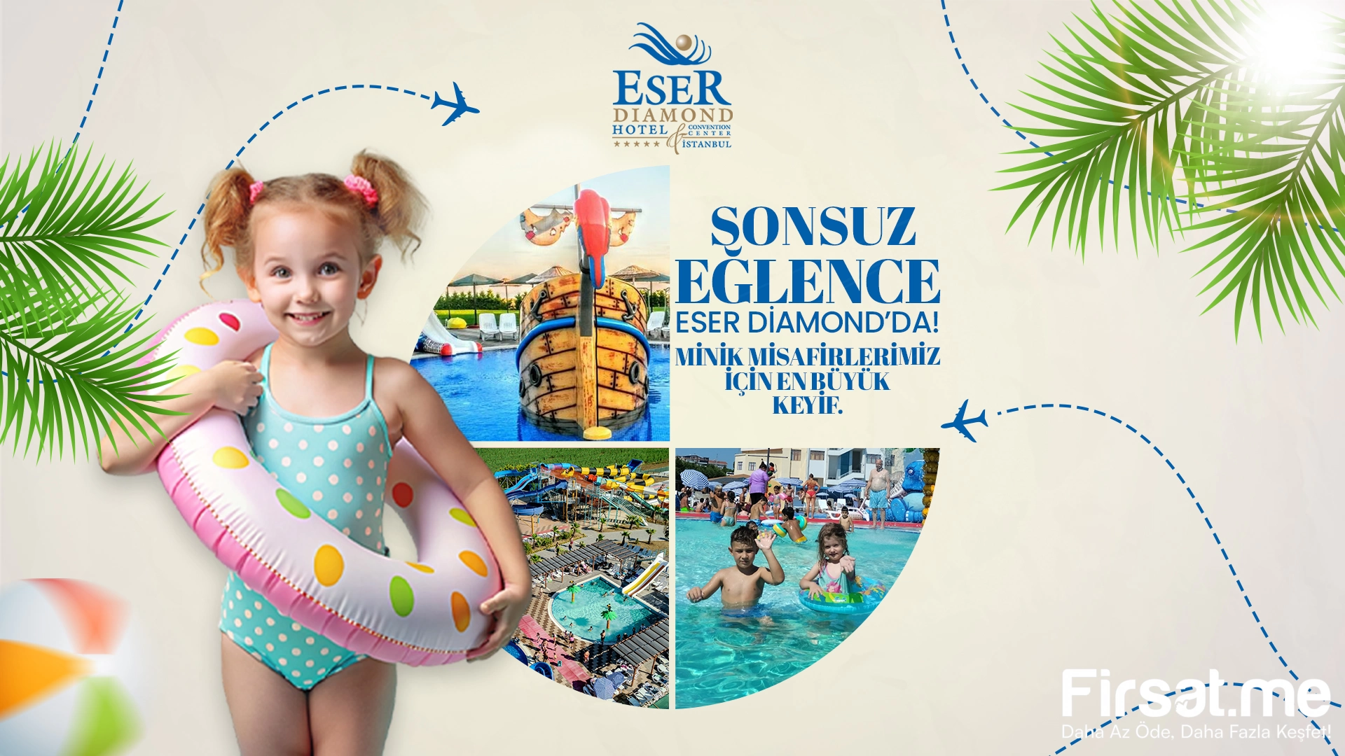 5 Yıldızlı Silivri Eser Diamond Hotel & Spa’da Açık Havuz ve Aquapark Keyfi